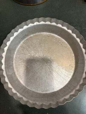 Vintage Wear-Ever No. 2865 Fluted Aluminum Pie Tart Pan 10 x 1.5